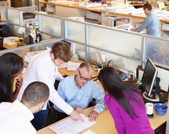 group of people in office