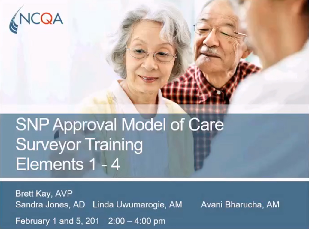 2019 ER Training - NCQA