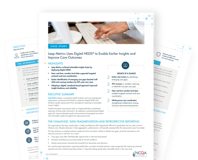 Leap Metrics Digital HEDIS case study
