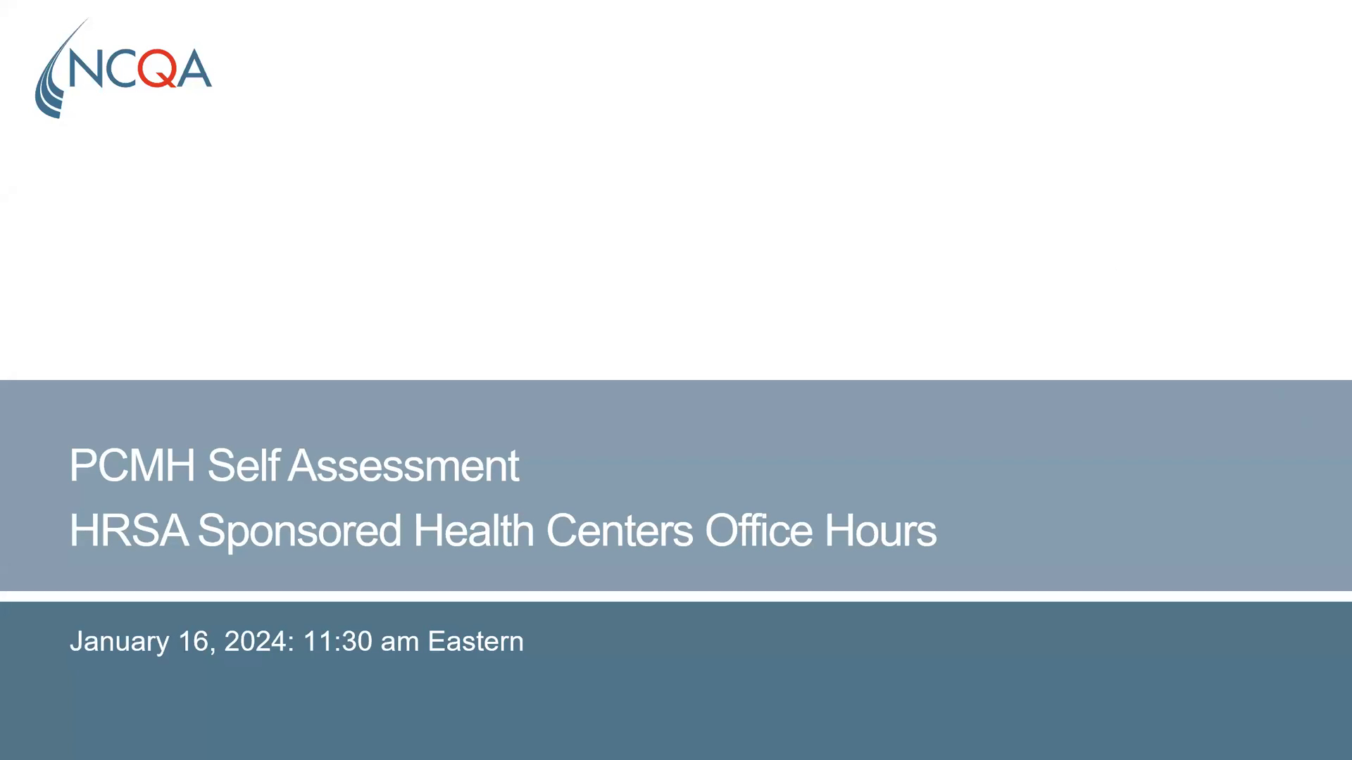 Pcmh Technology PCMH Self Assessment - NCQA